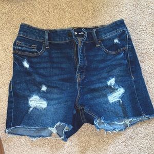 denim shorts